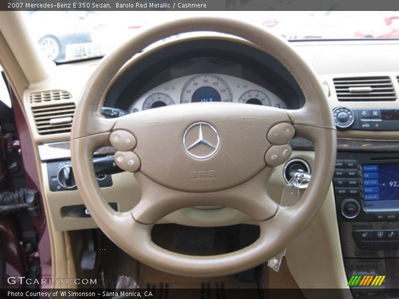 Barolo Red Metallic / Cashmere 2007 Mercedes-Benz E 350 Sedan