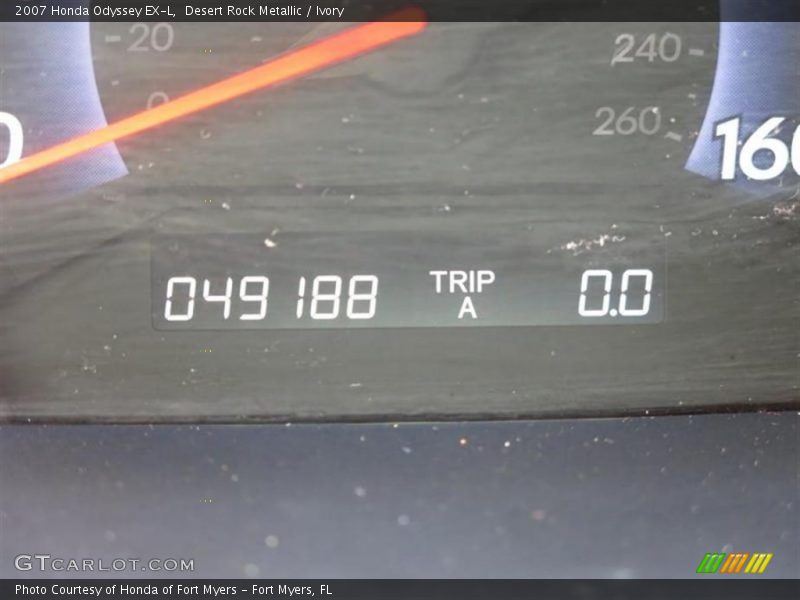 Desert Rock Metallic / Ivory 2007 Honda Odyssey EX-L