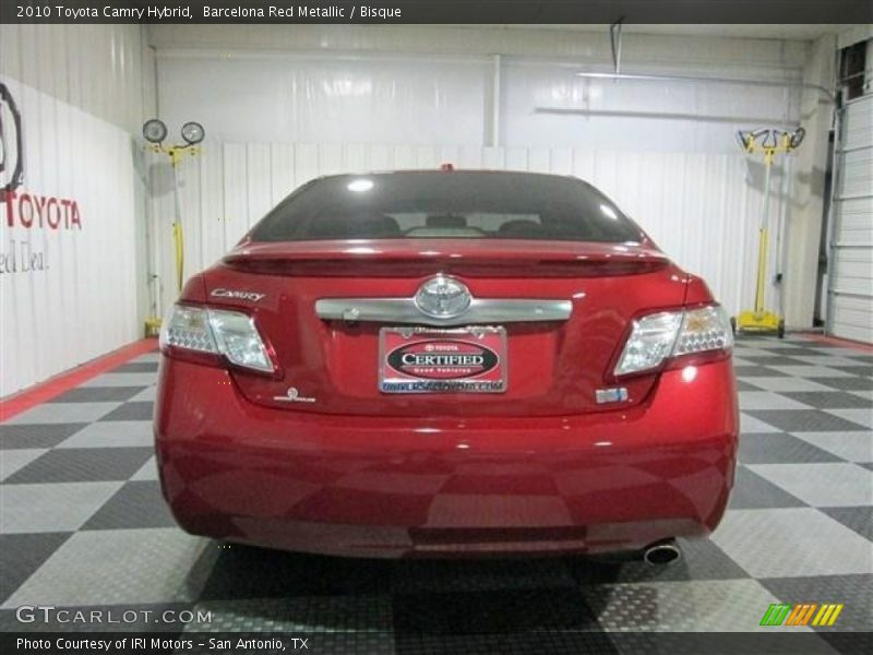 Barcelona Red Metallic / Bisque 2010 Toyota Camry Hybrid