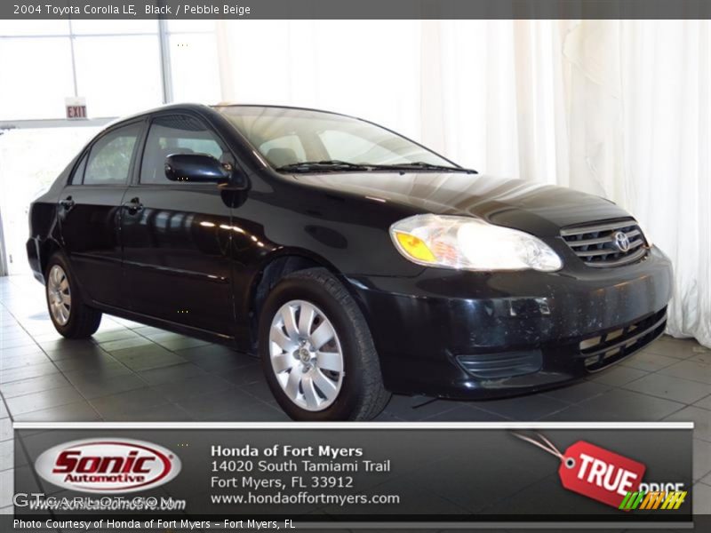Black / Pebble Beige 2004 Toyota Corolla LE