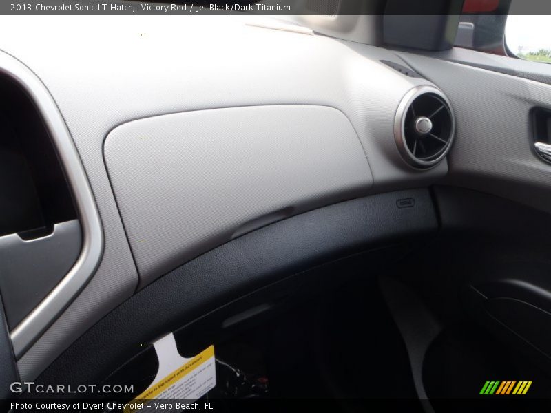 Victory Red / Jet Black/Dark Titanium 2013 Chevrolet Sonic LT Hatch