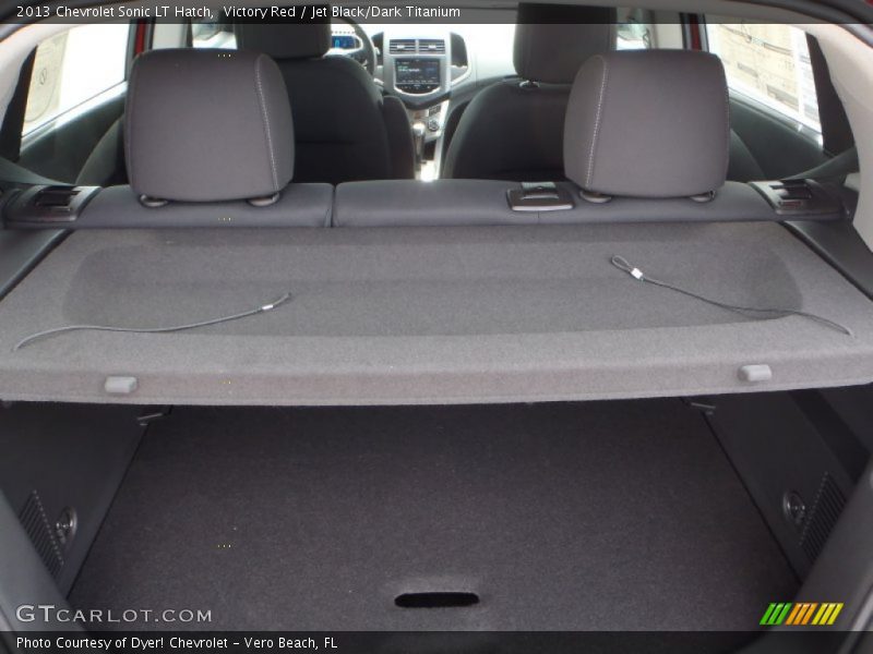 Victory Red / Jet Black/Dark Titanium 2013 Chevrolet Sonic LT Hatch