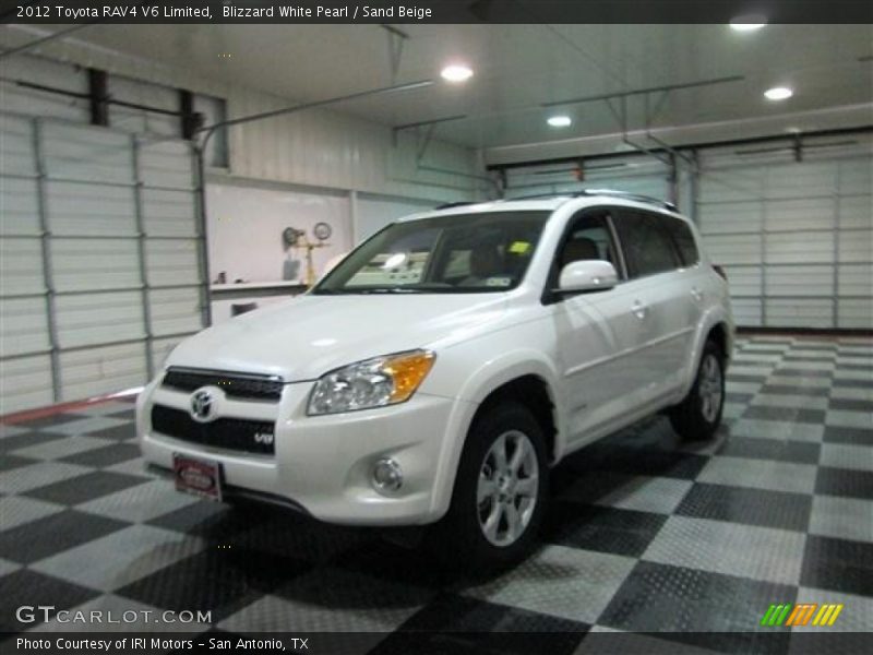 Blizzard White Pearl / Sand Beige 2012 Toyota RAV4 V6 Limited