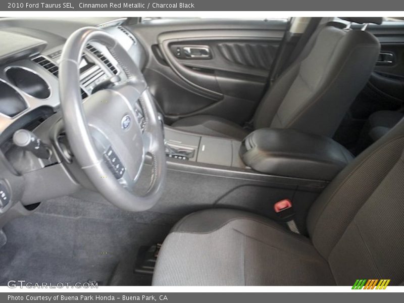 Cinnamon Red Metallic / Charcoal Black 2010 Ford Taurus SEL