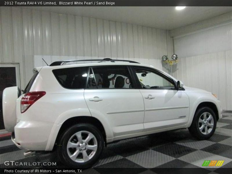 Blizzard White Pearl / Sand Beige 2012 Toyota RAV4 V6 Limited