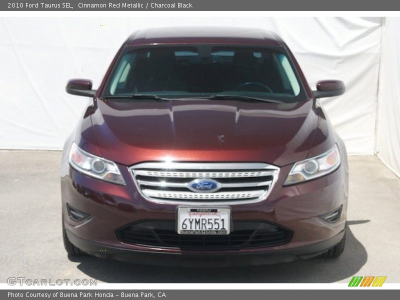 Cinnamon Red Metallic / Charcoal Black 2010 Ford Taurus SEL
