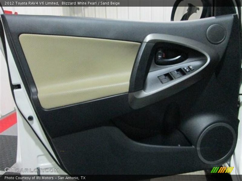 Blizzard White Pearl / Sand Beige 2012 Toyota RAV4 V6 Limited