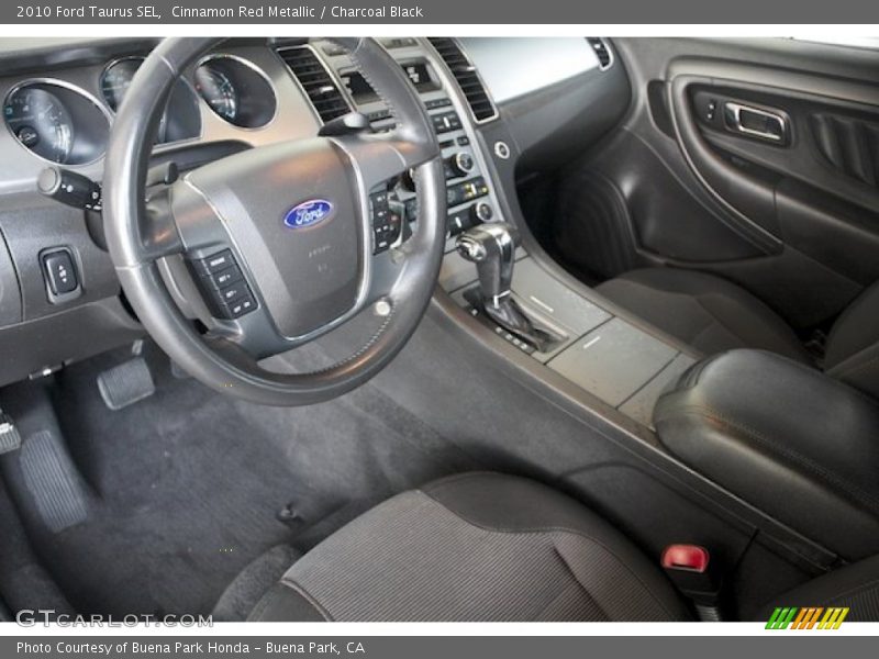 Cinnamon Red Metallic / Charcoal Black 2010 Ford Taurus SEL