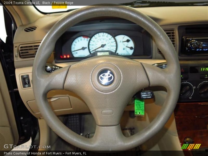 Black / Pebble Beige 2004 Toyota Corolla LE