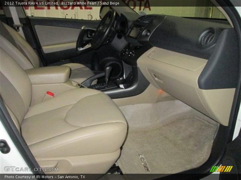 Blizzard White Pearl / Sand Beige 2012 Toyota RAV4 V6 Limited