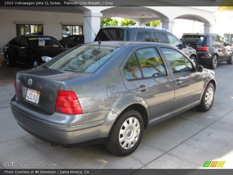 Platinum Grey Metallic / Grey 2003 Volkswagen Jetta GL Sedan