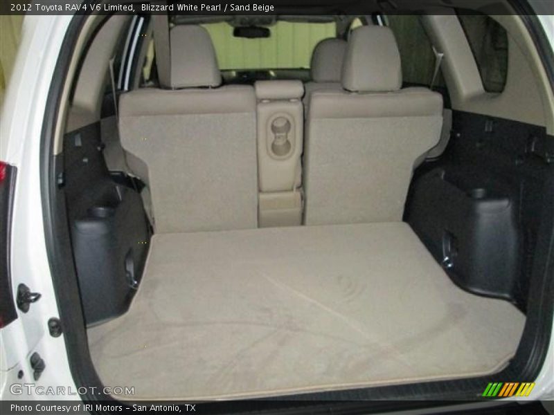 Blizzard White Pearl / Sand Beige 2012 Toyota RAV4 V6 Limited