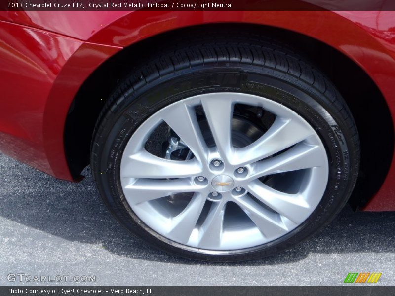 Crystal Red Metallic Tintcoat / Cocoa/Light Neutral 2013 Chevrolet Cruze LTZ