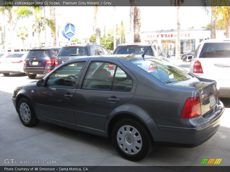 Platinum Grey Metallic / Grey 2003 Volkswagen Jetta GL Sedan