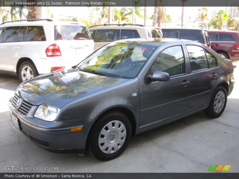Platinum Grey Metallic / Grey 2003 Volkswagen Jetta GL Sedan