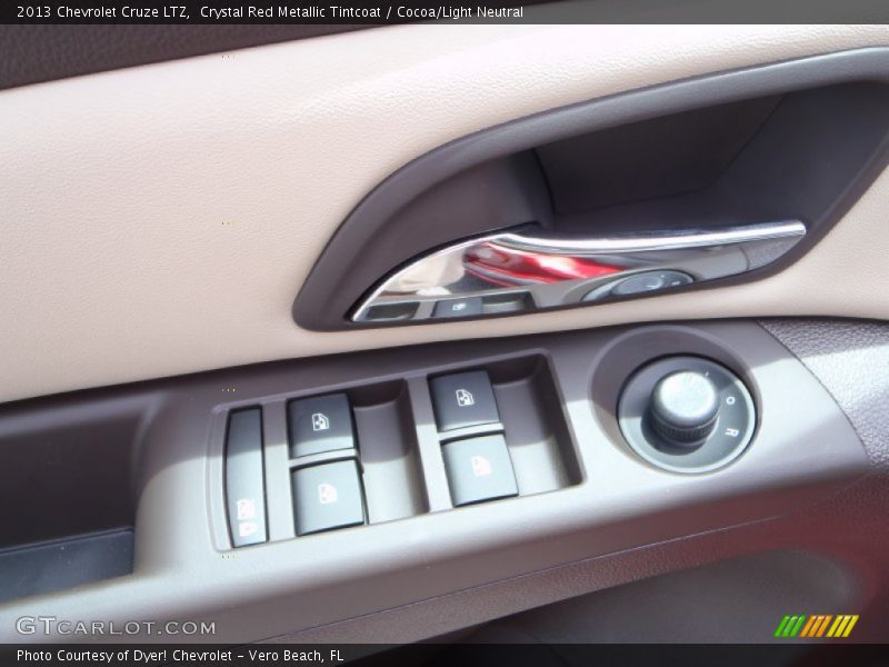Crystal Red Metallic Tintcoat / Cocoa/Light Neutral 2013 Chevrolet Cruze LTZ