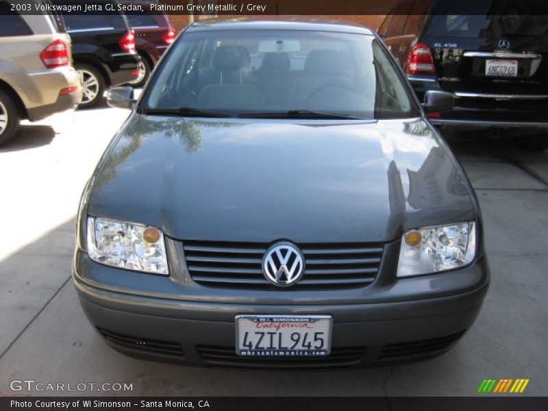 Platinum Grey Metallic / Grey 2003 Volkswagen Jetta GL Sedan