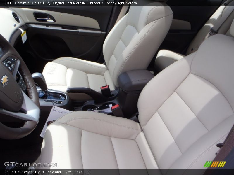 Crystal Red Metallic Tintcoat / Cocoa/Light Neutral 2013 Chevrolet Cruze LTZ