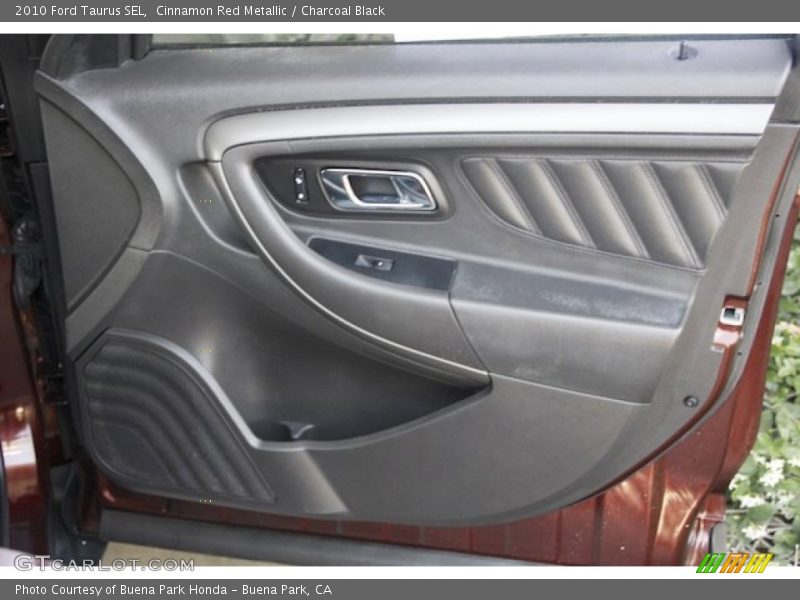 Cinnamon Red Metallic / Charcoal Black 2010 Ford Taurus SEL