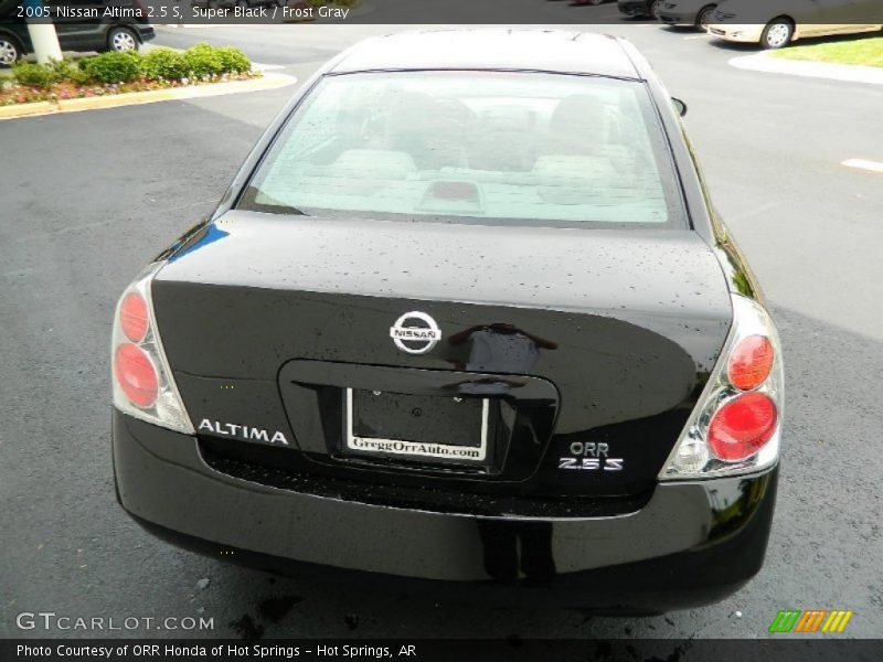 Super Black / Frost Gray 2005 Nissan Altima 2.5 S