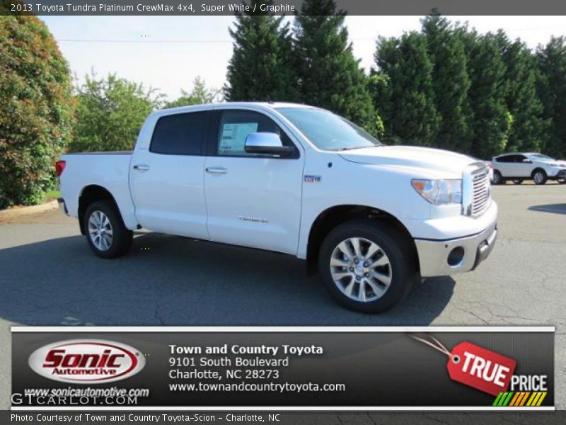 Super White / Graphite 2013 Toyota Tundra Platinum CrewMax 4x4