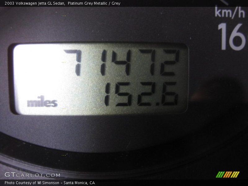 Platinum Grey Metallic / Grey 2003 Volkswagen Jetta GL Sedan