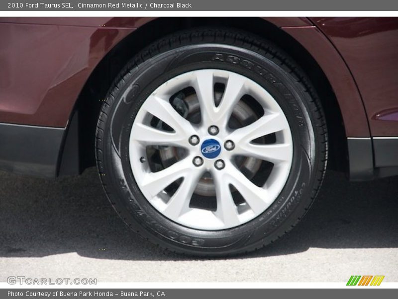 Cinnamon Red Metallic / Charcoal Black 2010 Ford Taurus SEL
