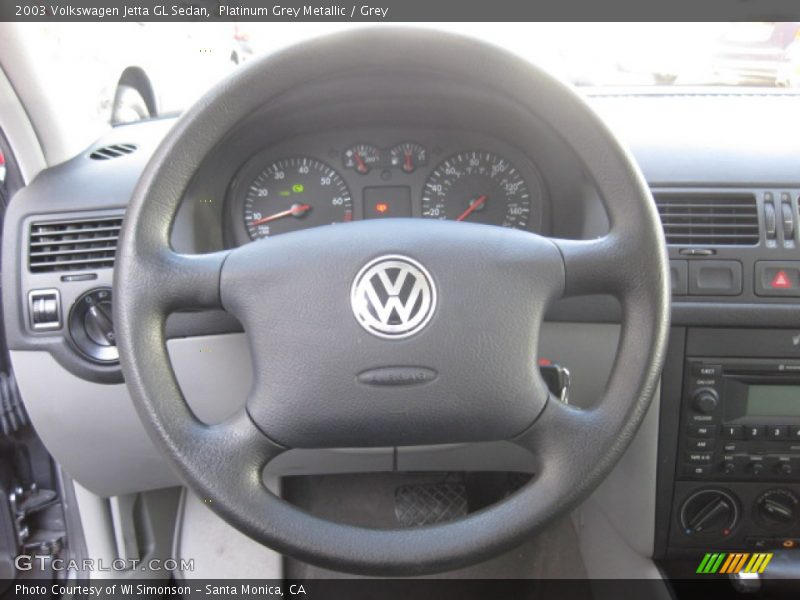 Platinum Grey Metallic / Grey 2003 Volkswagen Jetta GL Sedan