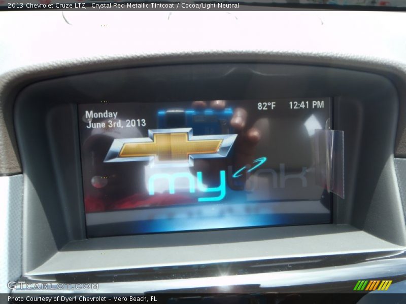 Crystal Red Metallic Tintcoat / Cocoa/Light Neutral 2013 Chevrolet Cruze LTZ