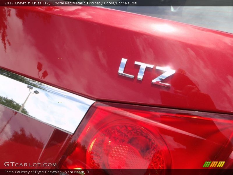 Crystal Red Metallic Tintcoat / Cocoa/Light Neutral 2013 Chevrolet Cruze LTZ