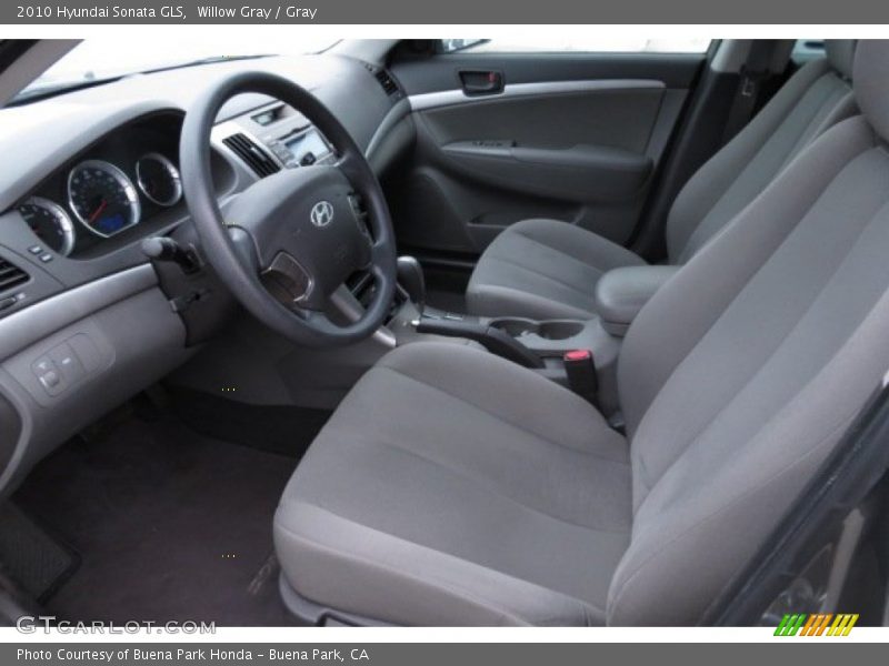 Willow Gray / Gray 2010 Hyundai Sonata GLS