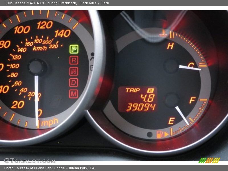 Black Mica / Black 2009 Mazda MAZDA3 s Touring Hatchback