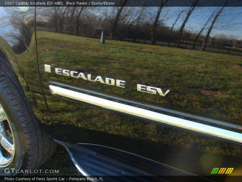 Black Raven / Ebony/Ebony 2007 Cadillac Escalade ESV AWD