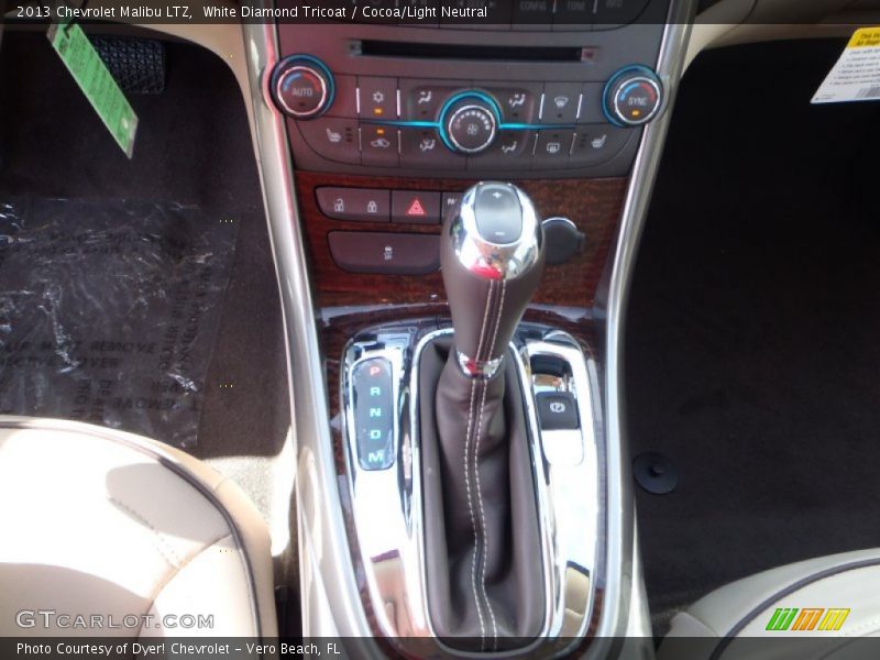 White Diamond Tricoat / Cocoa/Light Neutral 2013 Chevrolet Malibu LTZ