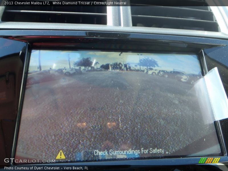 White Diamond Tricoat / Cocoa/Light Neutral 2013 Chevrolet Malibu LTZ
