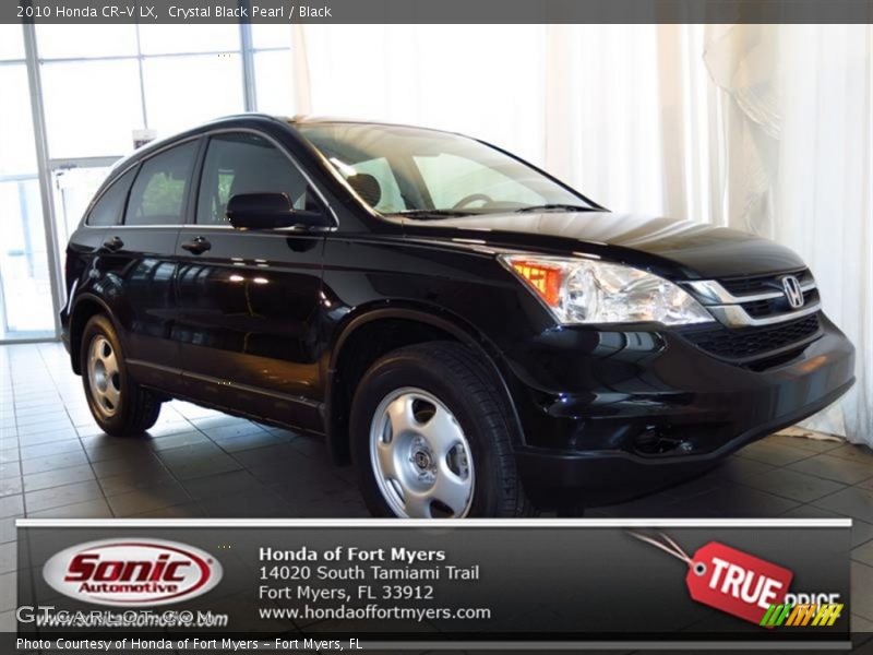 Crystal Black Pearl / Black 2010 Honda CR-V LX