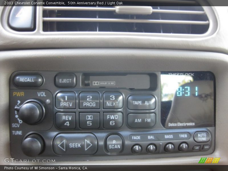Audio System of 2003 Corvette Convertible