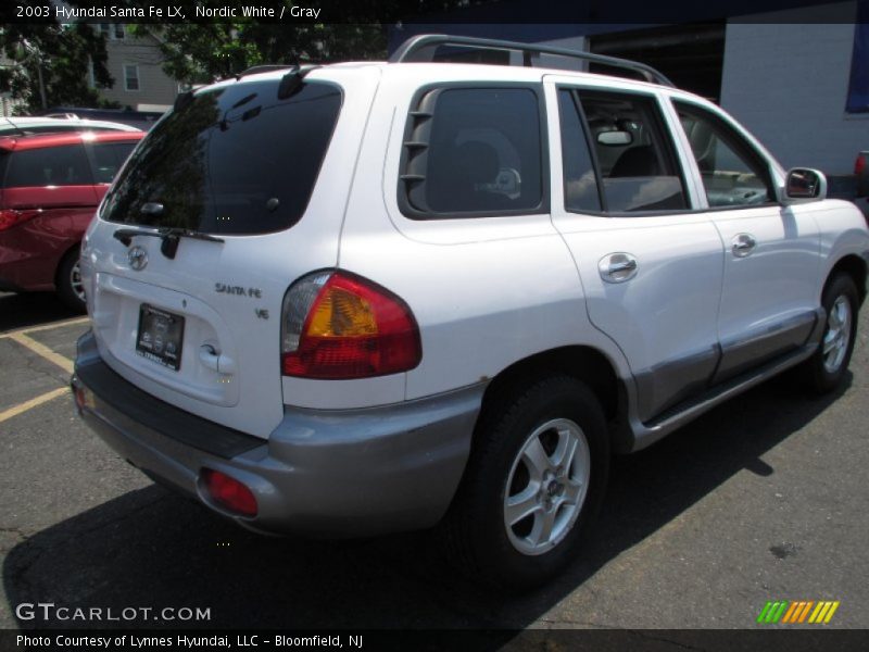 Nordic White / Gray 2003 Hyundai Santa Fe LX
