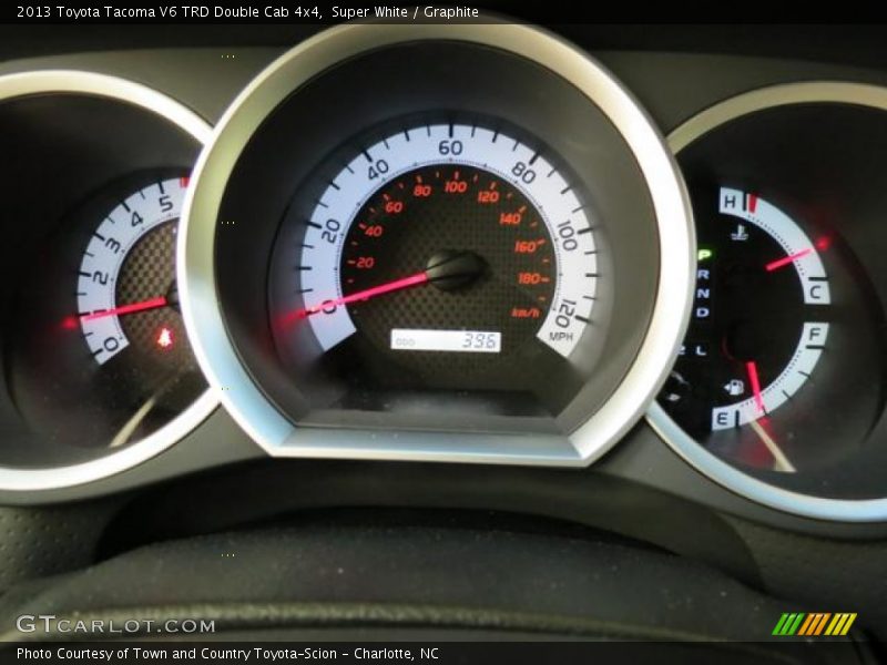 Super White / Graphite 2013 Toyota Tacoma V6 TRD Double Cab 4x4