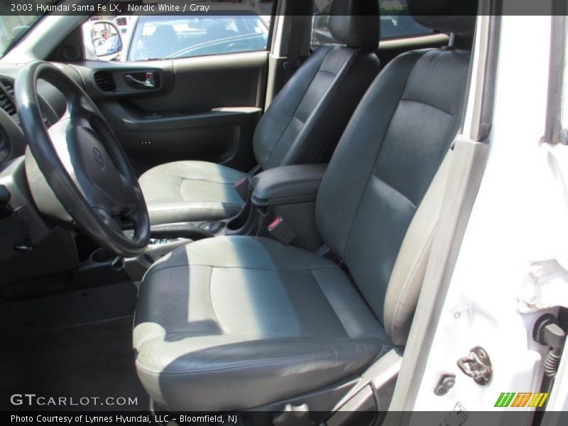 Nordic White / Gray 2003 Hyundai Santa Fe LX