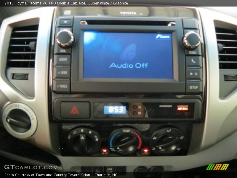 Super White / Graphite 2013 Toyota Tacoma V6 TRD Double Cab 4x4