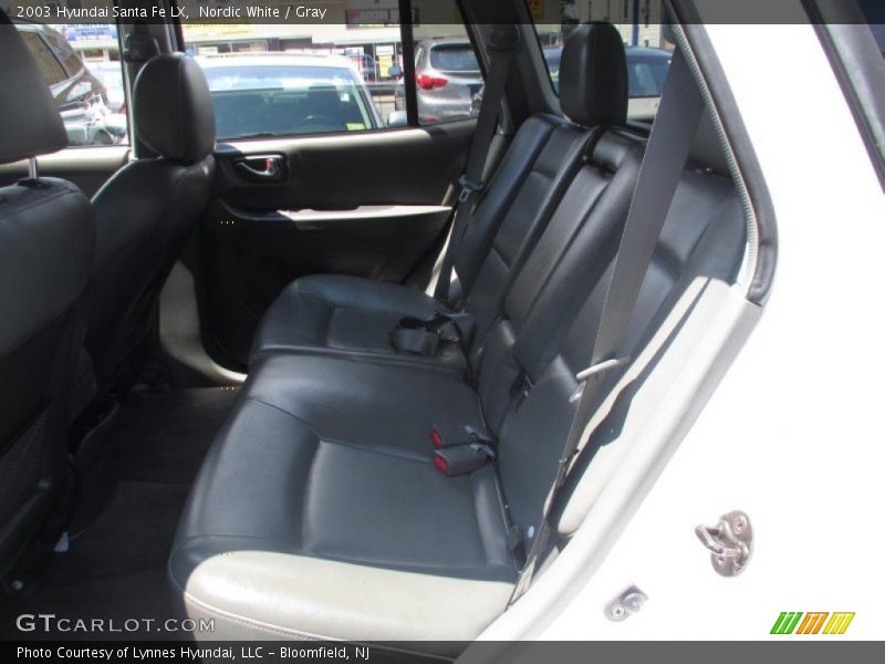 Nordic White / Gray 2003 Hyundai Santa Fe LX
