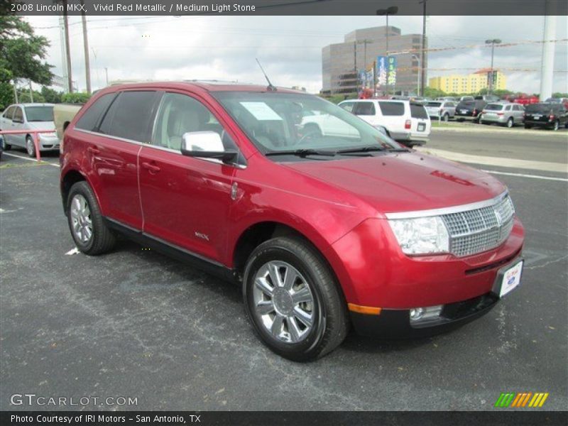 Vivid Red Metallic / Medium Light Stone 2008 Lincoln MKX