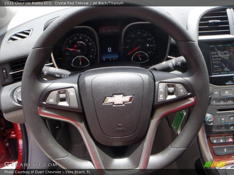 Crystal Red Tintcoat / Jet Black/Titanium 2013 Chevrolet Malibu ECO