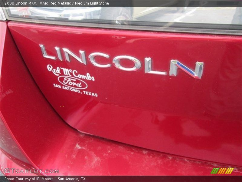 Vivid Red Metallic / Medium Light Stone 2008 Lincoln MKX