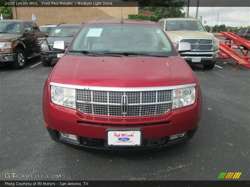 Vivid Red Metallic / Medium Light Stone 2008 Lincoln MKX