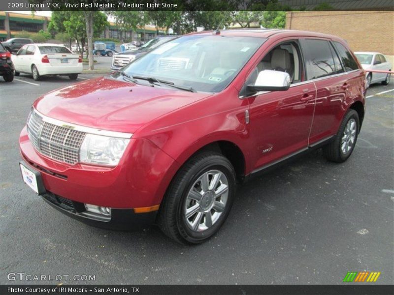 Vivid Red Metallic / Medium Light Stone 2008 Lincoln MKX
