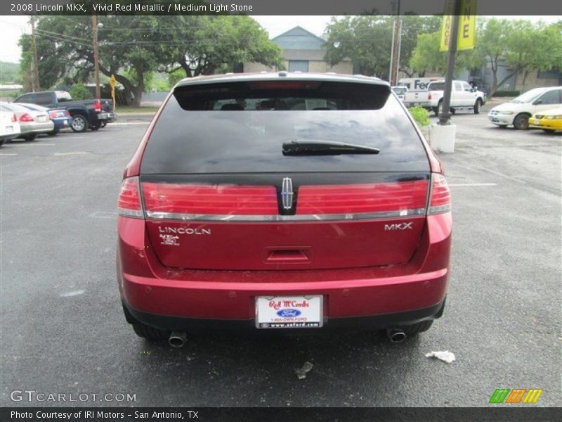 Vivid Red Metallic / Medium Light Stone 2008 Lincoln MKX