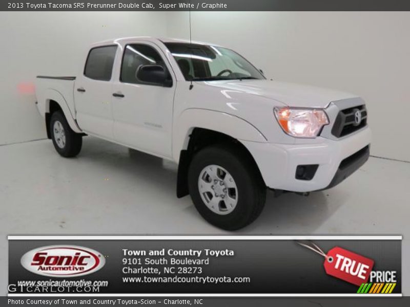 Super White / Graphite 2013 Toyota Tacoma SR5 Prerunner Double Cab