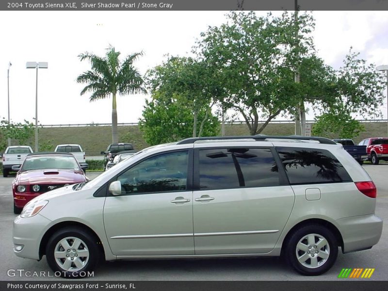 Silver Shadow Pearl / Stone Gray 2004 Toyota Sienna XLE